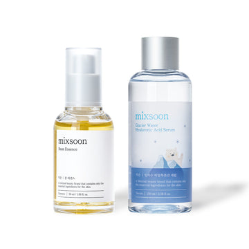 Mixsoon Bean Essence & Glacier Water Hyaluronic Acid Serumu İkili Set - KR1AA0401C