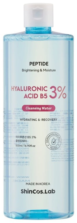 SHINCOS.LAB HYALURONIC ACID B5 3% CLEANSING WATER 500ml
