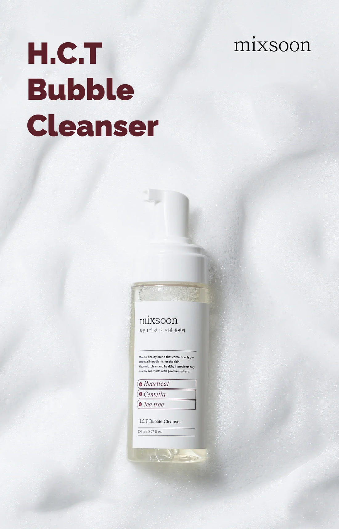 Mixsoon H.C.T. Bubble Cleanser 150ml - BS10008